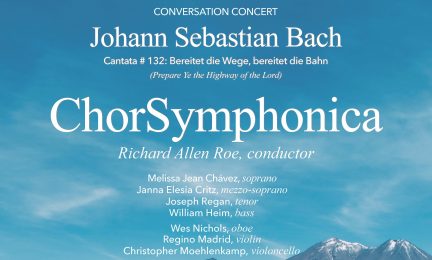ChorSymphonica's "Conversation Concert" will be June 30 at the St. Jane de Chantal Catholic Church