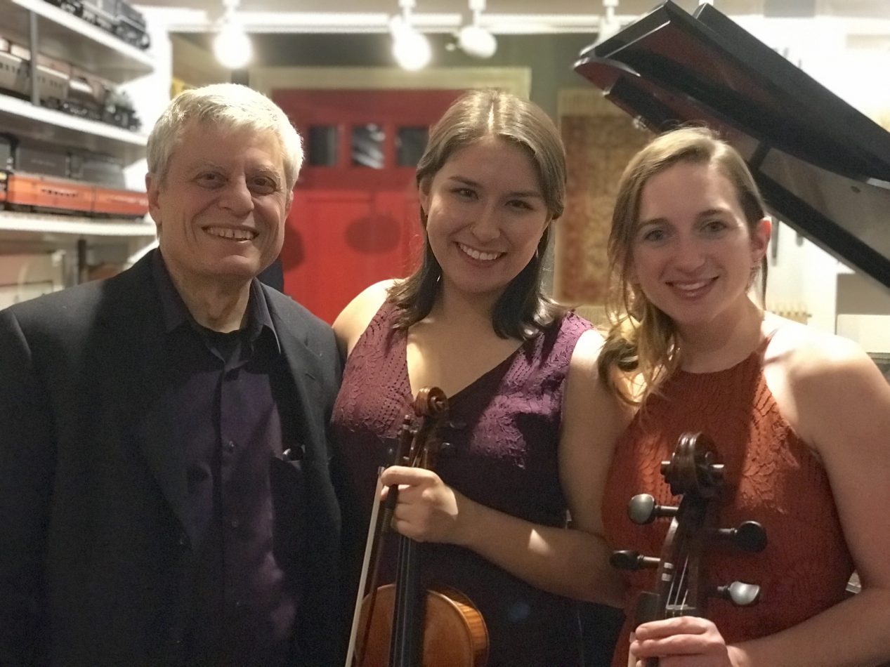 The Milo Trio: Celaya Kirchner, violin; Emma Hays Johnson, cello; Carl Banner, piano.